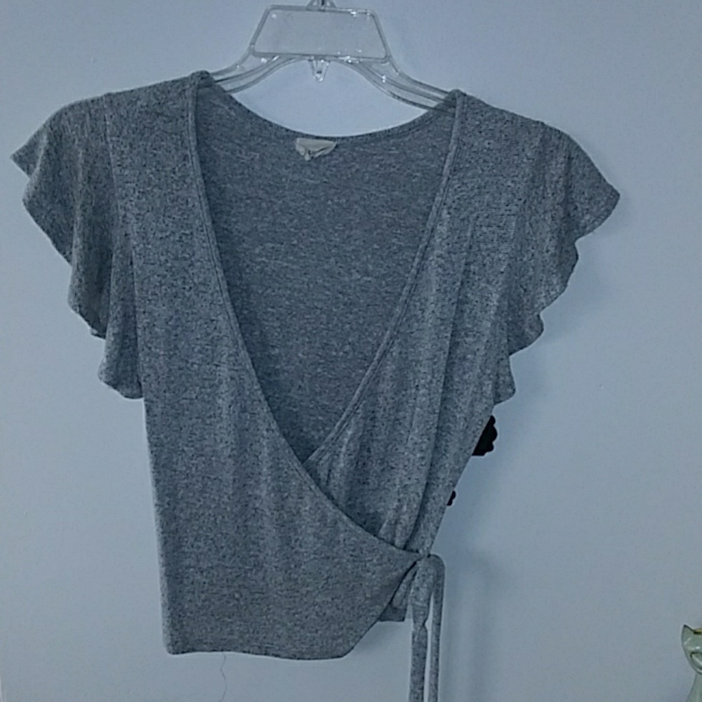 Crop top wrap cover up